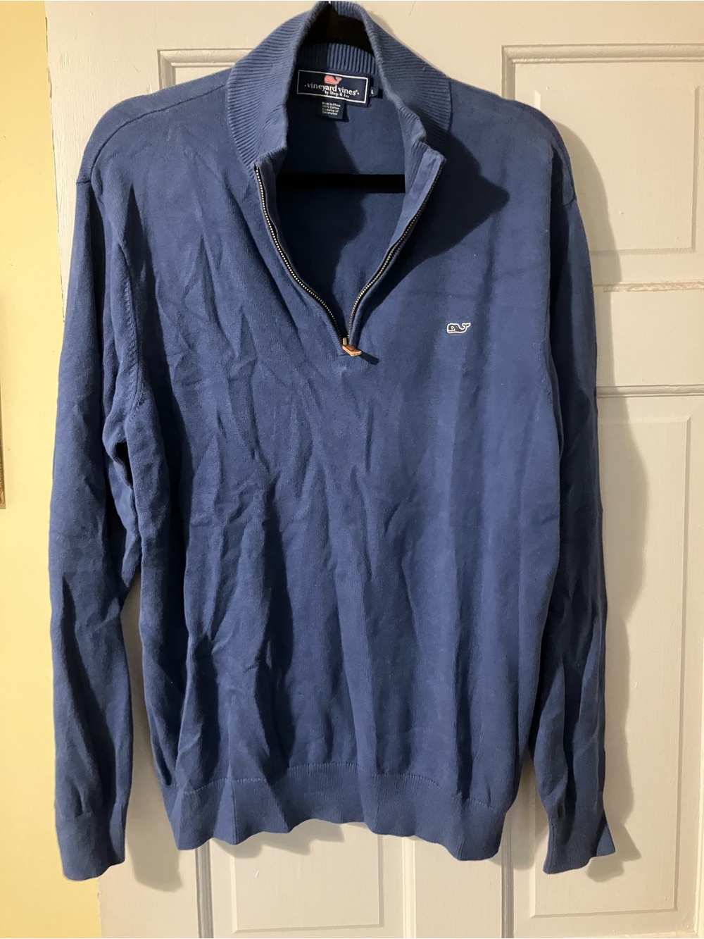 Vineyard Vines Men's Navy Quarter-Zip Pullover Sweater